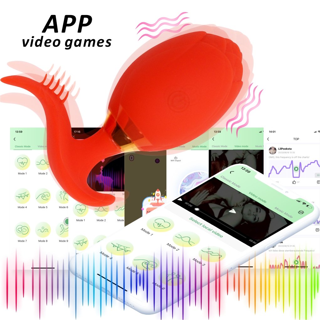 New Arrival Women's Wearable Adult Sex Toys Rose Modeled Anal Plug APP Remote Control Silicone Vibrator Masturbators New Arrival
