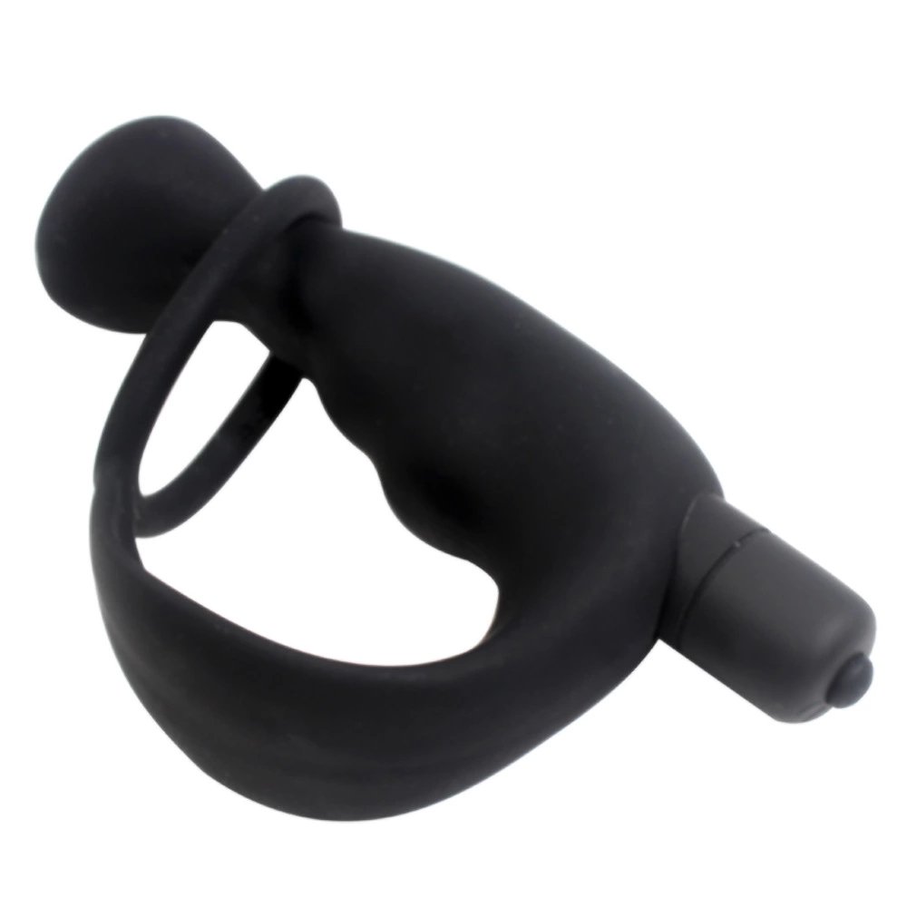 10 Speed Silicone Electric Male Prostate Massager Vibrator Sex Toy For Man Prostate With Ring