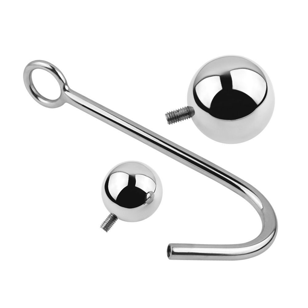 Replaceable Metal Anal Hook SM Anal Folding Hook Single Ball Removable Adult Products