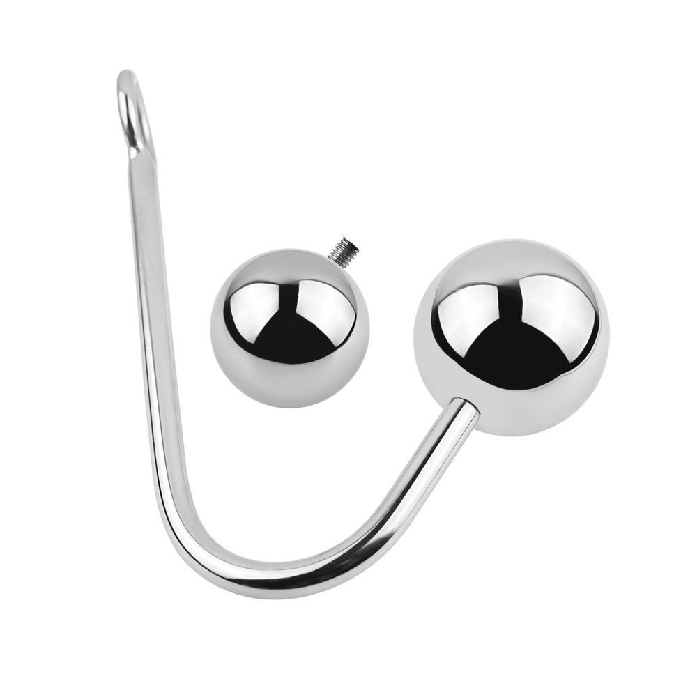 Replaceable Metal Anal Hook SM Anal Folding Hook Single Ball Removable Adult Products