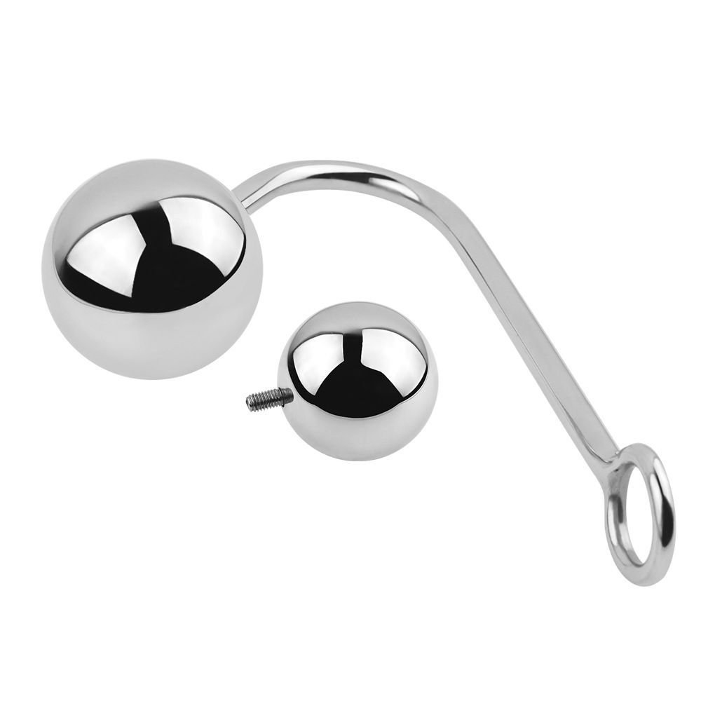 Replaceable Metal Anal Hook SM Anal Folding Hook Single Ball Removable Adult Products