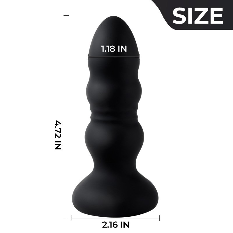 Silicone strong suction cup wireless control Prostate Massage Vibrator Anal Plug Vibrating Butt Plug With Remote For Men Women
