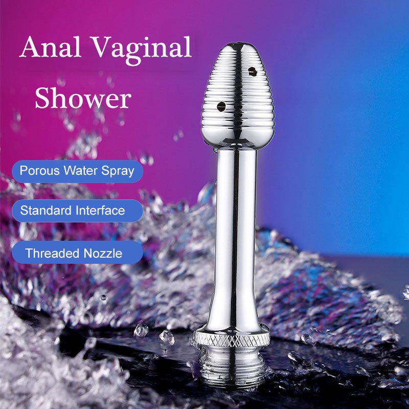Aluminum Alloy Anal Vaginal Water Spray Douche Sex Toy for Men/Women Butt Plug Anal Douche Sexual Juguetes Anal Sex Toys