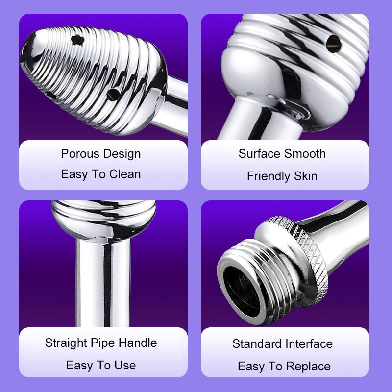 Aluminum Alloy Anal Vaginal Water Spray Douche Sex Toy for Men/Women Butt Plug Anal Douche Sexual Juguetes Anal Sex Toys