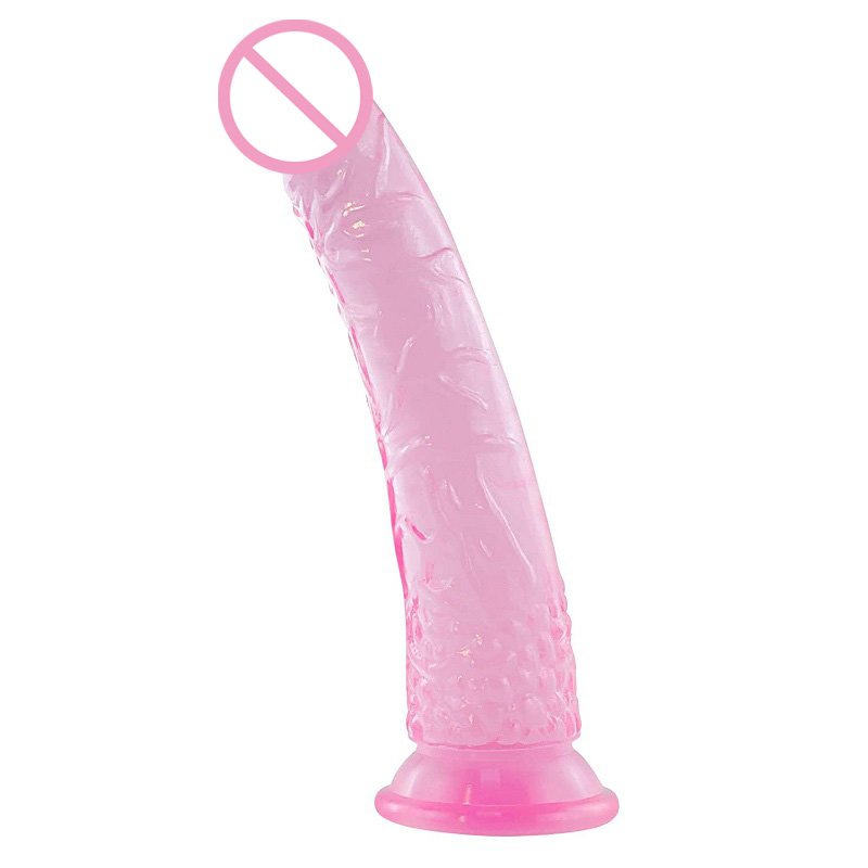 G Spot Realistic Jelly Dildo with Strong Suction Cup Flexible Penis Harness Compatible Anal Adult Sex Toys for Women