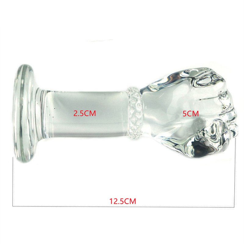 Crystal Glass Fist Butt Plug