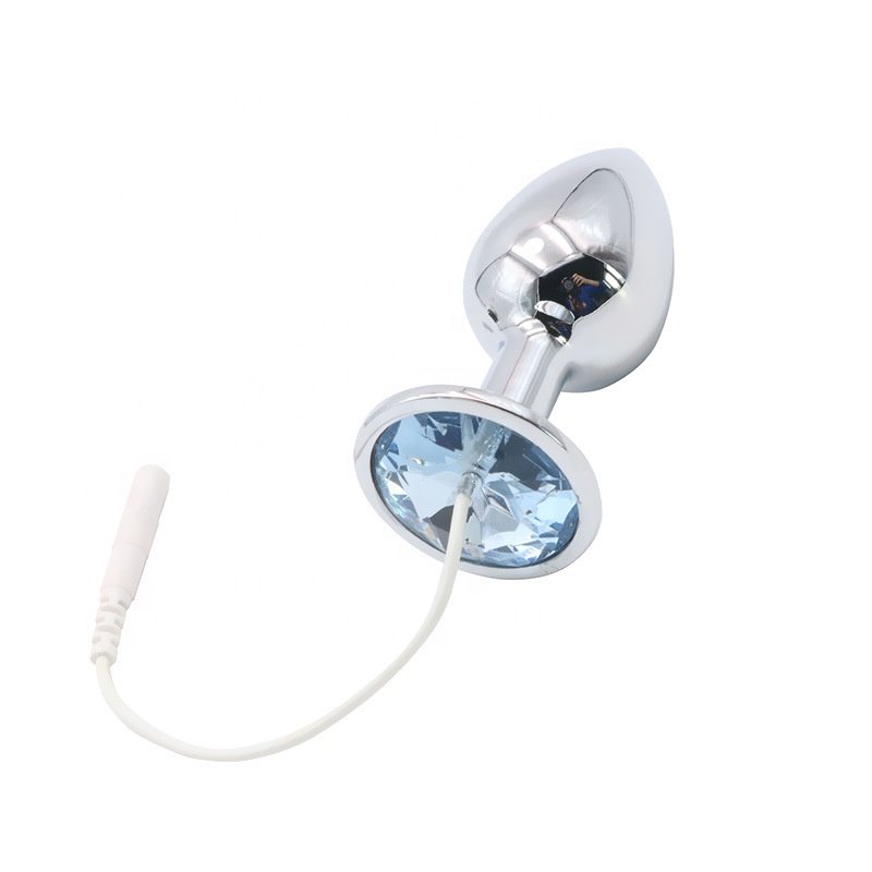 bdsm sex toy chastity cage metal electro shock anal plug electric shock chastity cage adult metal chastity cage for men