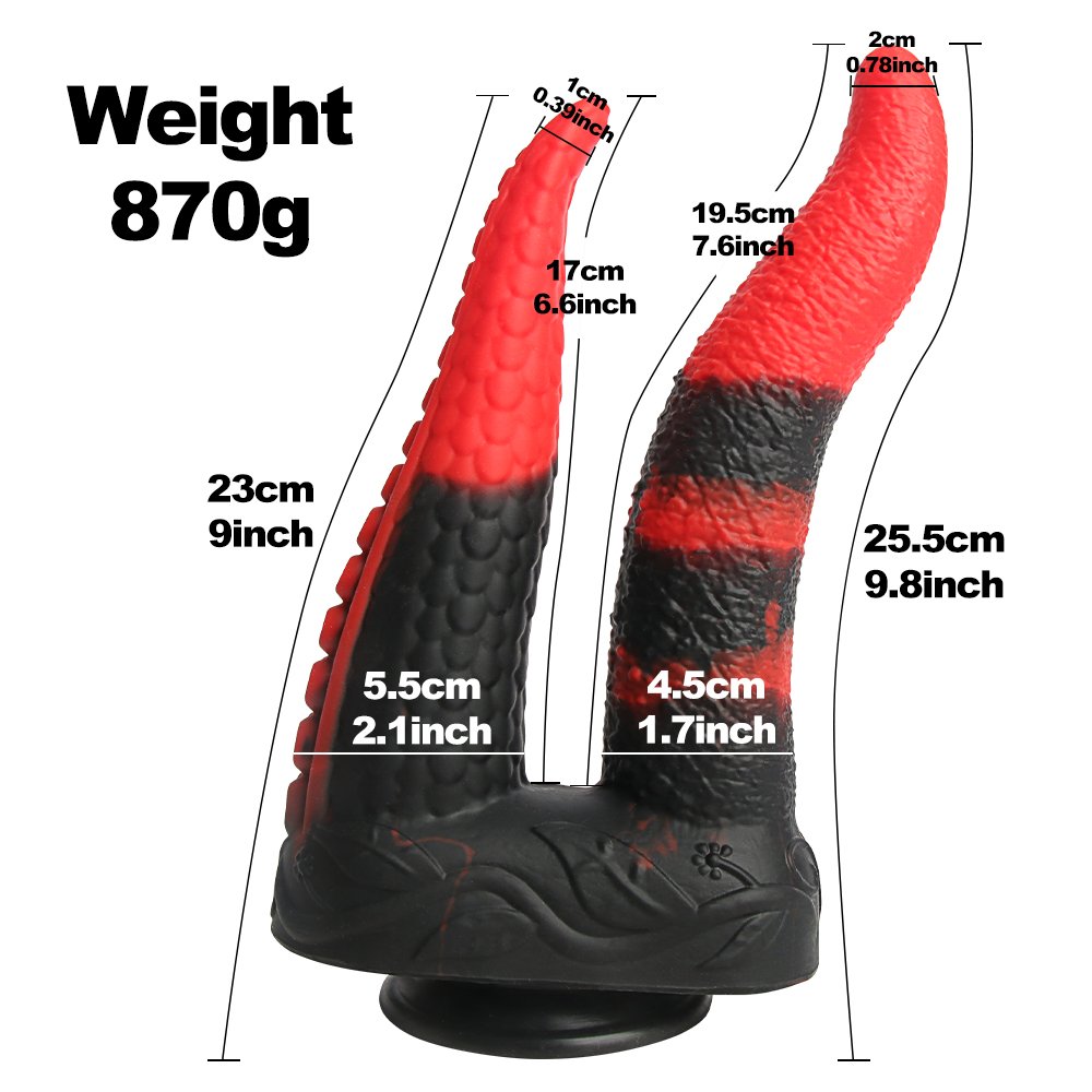 Monster Double-Ended Dildo 10.8 inch Huge Tentacle Realistic Silicone Big Anal Dildo with Suction Cup Sex Toy for Women Lesbian