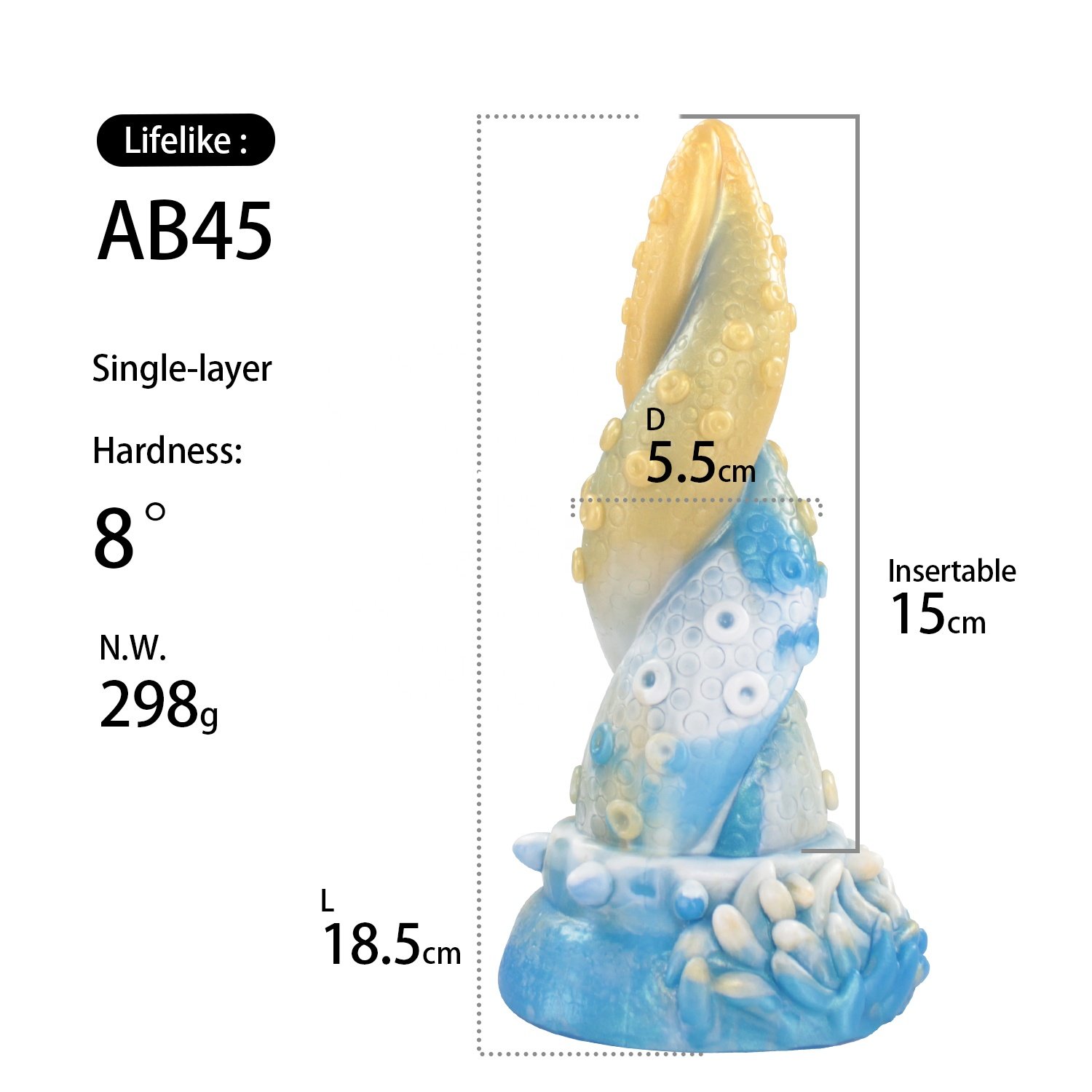 Adult Sex Toy Ultra Soft Colorful Tentacle Silicone Dildo 7 Inch Fantasy Octopus Animal Anal Dildo Sex Toys For Men Gay