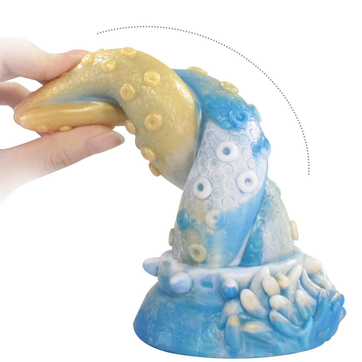 Adult Sex Toy Ultra Soft Colorful Tentacle Silicone Dildo 7 Inch Fantasy Octopus Animal Anal Dildo Sex Toys For Men Gay
