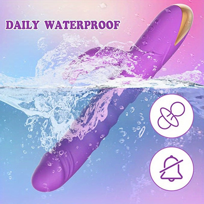 USB Rechargeable Realistic Silicone Thrusting Dildo Vibrator G Spot Clitoral Stimulator Rabbit Vibrator For Women Adult Sex Toy