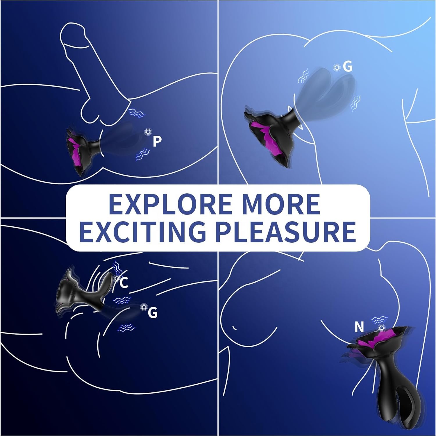 2024 Newest Rose Shape Sex Toys Waterproof 10 Vibration Modes G Spot Vibrators Anal Toys Prostate Massager Adult Toys