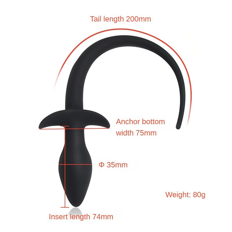 Adult Sex Products Medical Soft Silicone Big Anal Plug Training for Women Dog Tail Butt Plug
