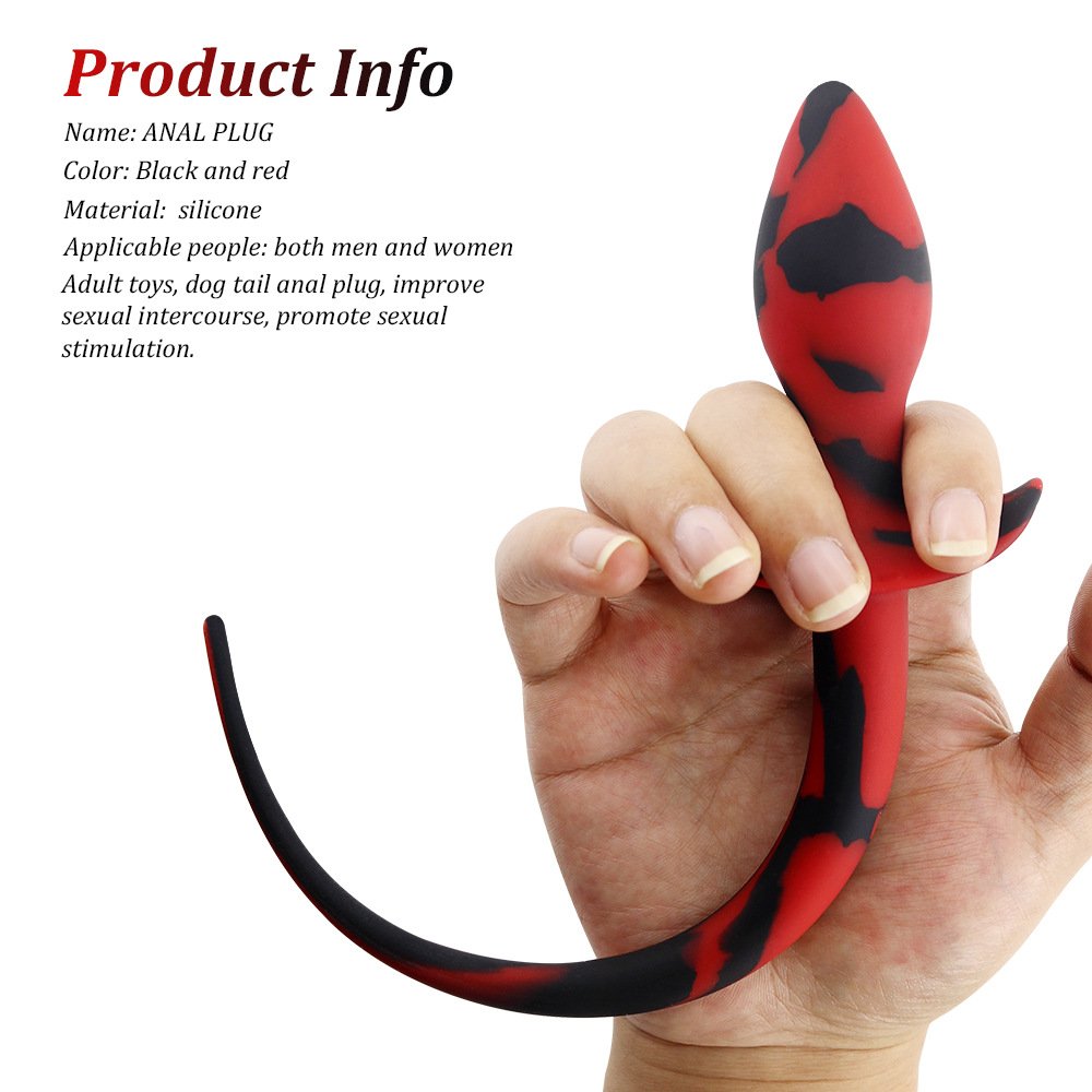 Adult Sex Products Medical Soft Silicone Big Anal Plug Training for Women Dog Tail Butt Plug