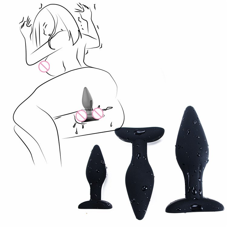 Prostate Massager Butt Plug Vibrator Men Male Sex Toys Smooth Silicone Dildo Anal Plug