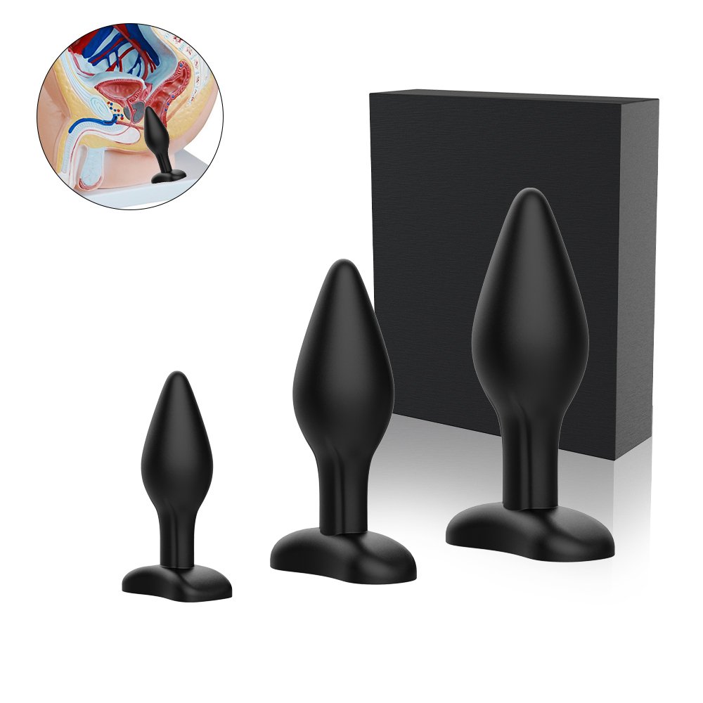 Prostate Massager Butt Plug Vibrator Men Male Sex Toys Smooth Silicone Dildo Anal Plug