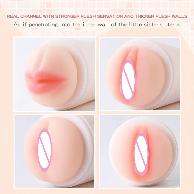 Low Price Male Masturbation Cup Realistic Masturbation Cup Massager Pocket Pussy Artificial Vagina Sex Toys for Men