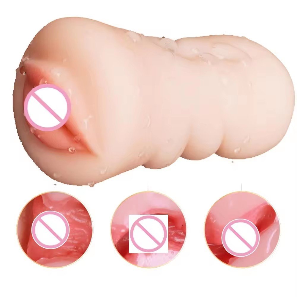 China Factory Silicone Stroker Pussy Masturbator for Men Masturbation Sex Toys Mouth Sex and Anal Sex Toy for Gays Adult Product