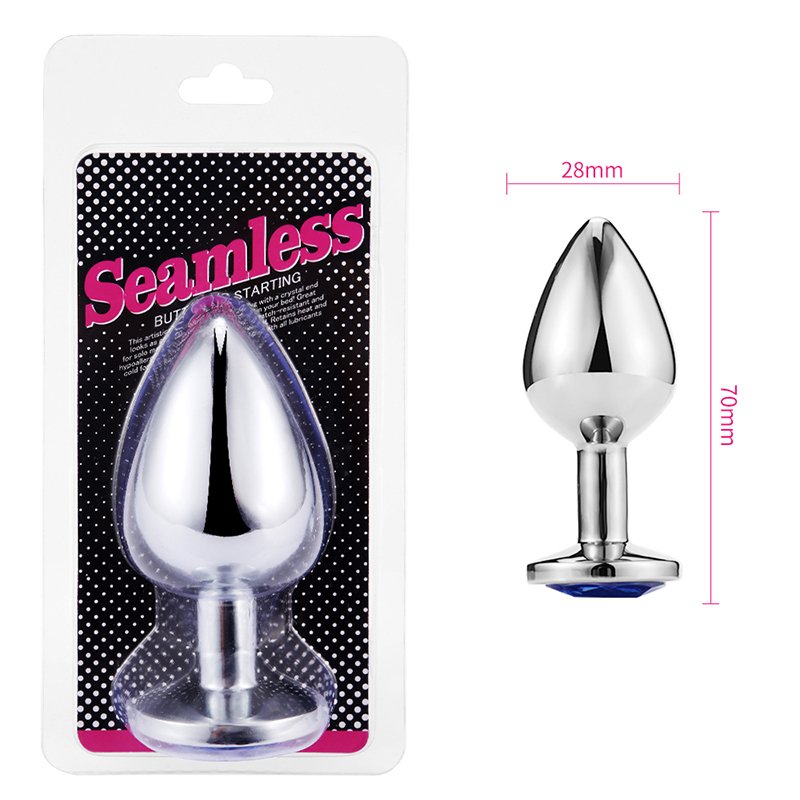 3 Sizes Available Black Stainless Steel Alloy Safe Smooth Durable Natural Female Sex Toys Anal Plug XXL