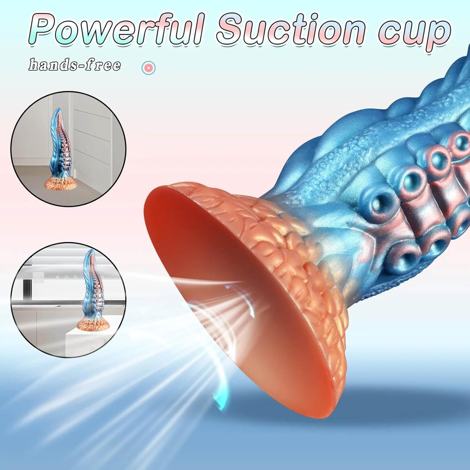 Realistic Dildo Tentacle Dildo with Strong Suction Cup Anal Sex Toys G-Spot Stimulation for Men Women Couple Gay
