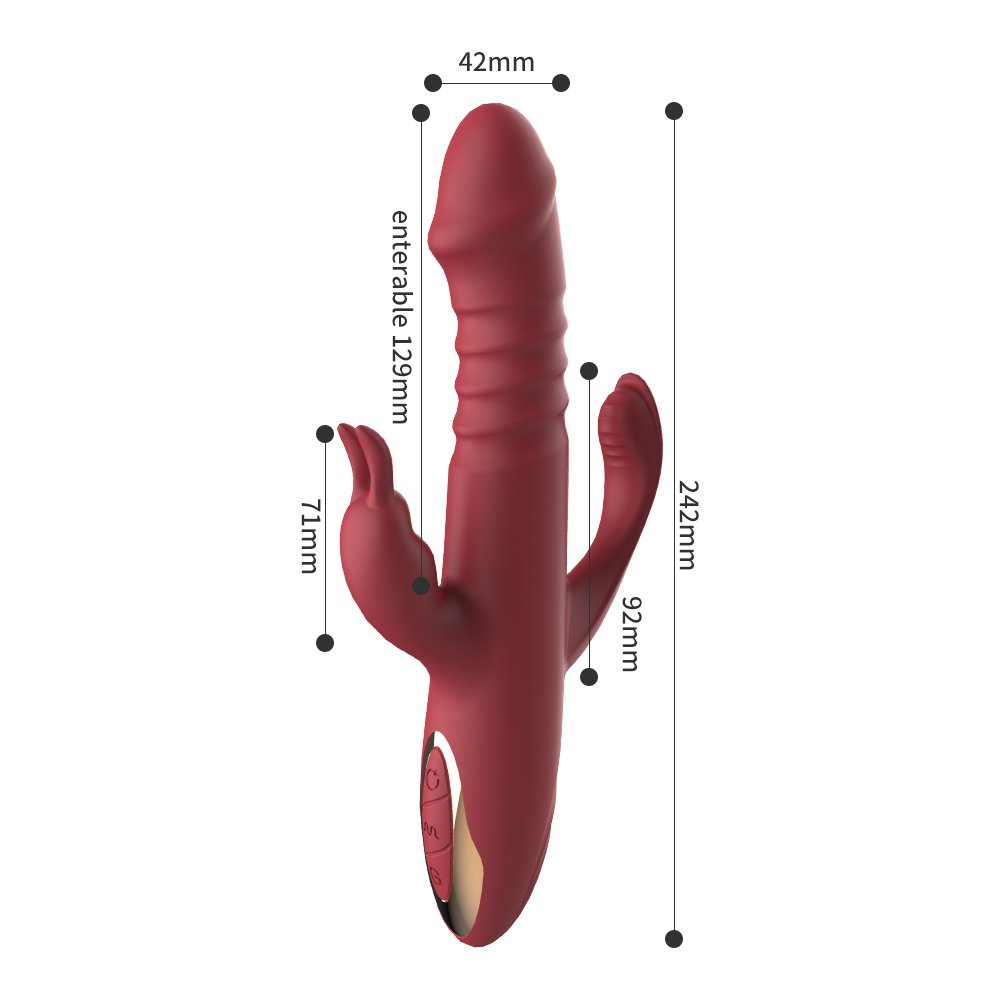 3 In 1 Dildo Vibrator Tongue Licking Rabbit Patting G Spot Clit Vagina Stimulator Anal Plug Adult Sex Toys For Women Masturbator