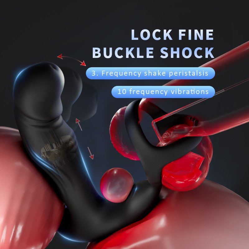 LOVE Sex toy factory manufacturing of 21 vibrations anal plug with cock rings sex toys for men is selling hotly