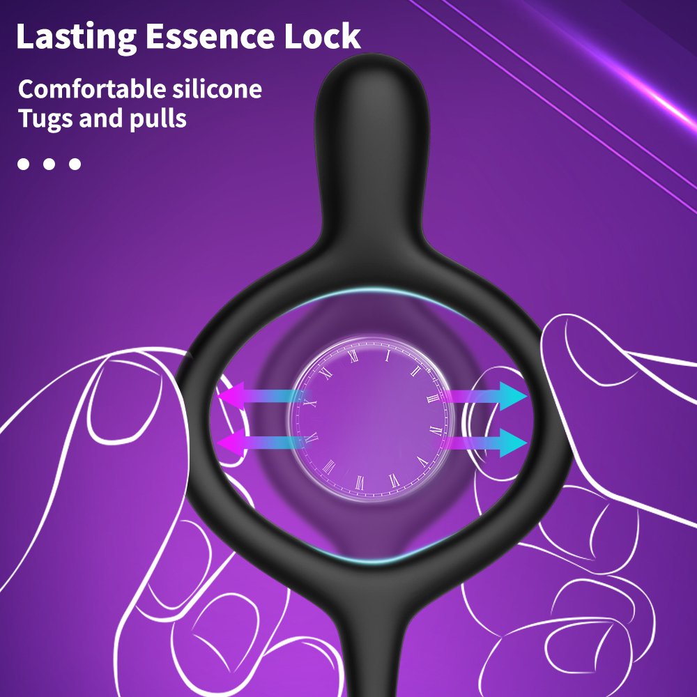 Liquid Silicone 3 in 1 App Remote Controlled Anal Butt Plug Vibrator Vibrating Cock Ring Prostate Massager Sex Toys For Men