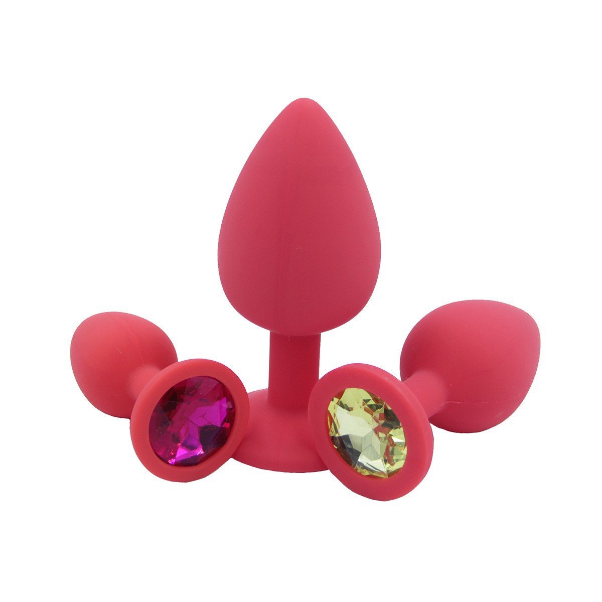 Hot Sale Silicone Butt Plug Set Crystal Jewelry Beads Anal Plug For Couples Gay Sex Toys Adult Toys