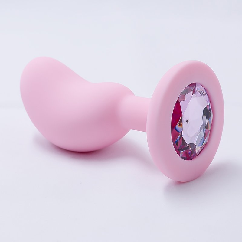 Silicone Anal Plug Dildos Small Pea Shaped Butt Plug Crystal Base Adult Toys Anal Toys Sex Toys For Woman