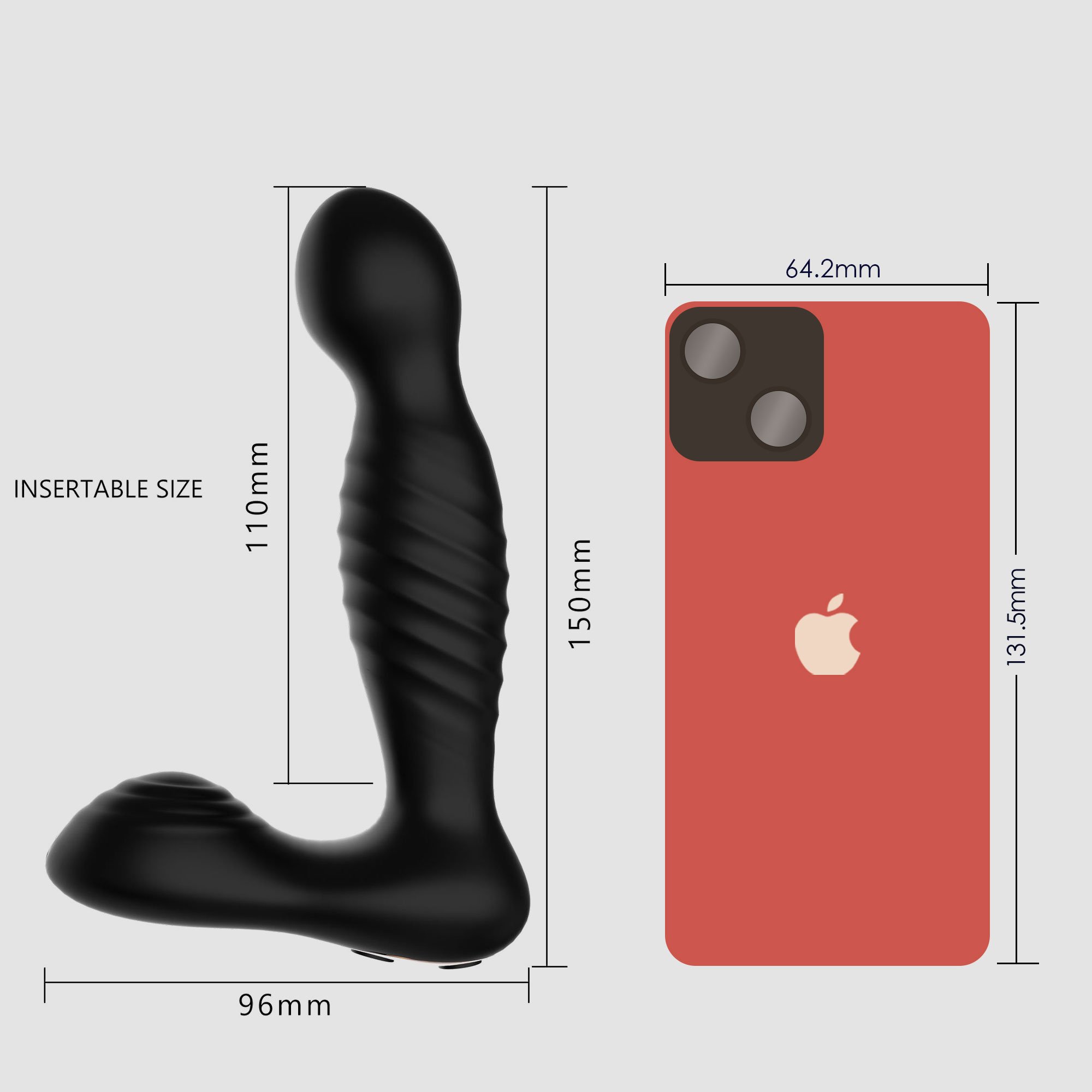 WINYI ODM OEM Remote Control Slaping Anal Sex Toy 10 Mode Vibrator Rocking Heating Prostate Massager For Men
