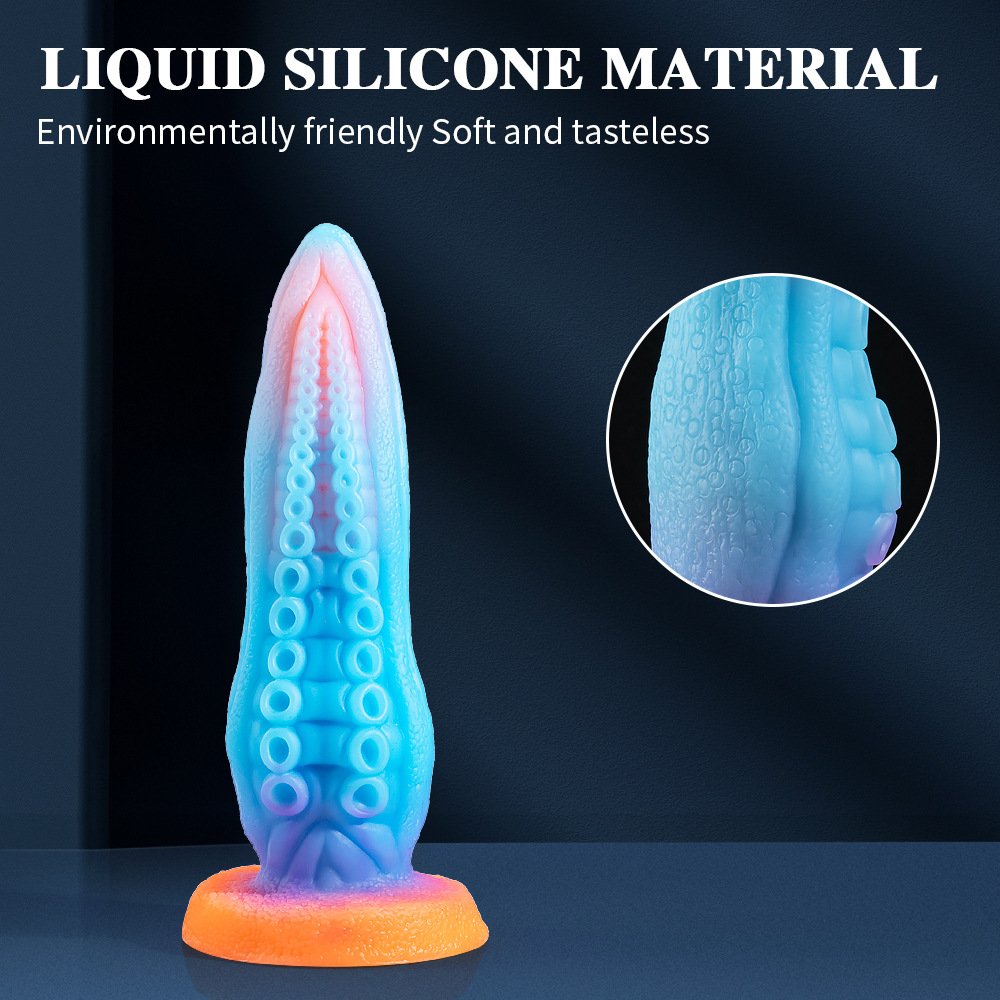 HLYC 18+ Luminous Mixed Color Size Simulation Dildo Penis Oversized Backyard Anal Plug Masturbation Sex Toys For Men And Women