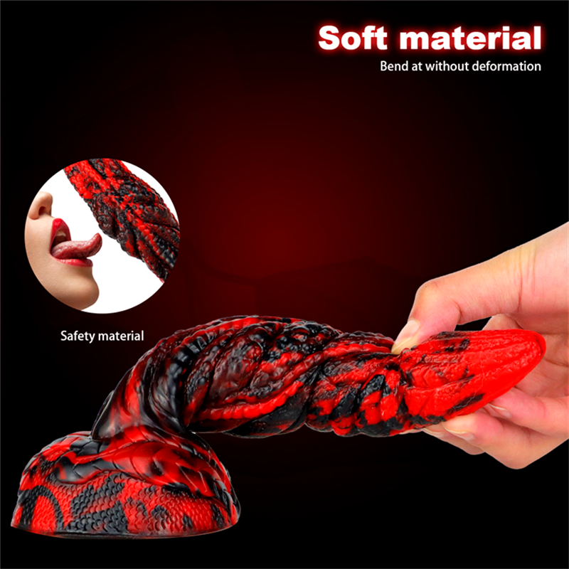 MOGlovers Alien Monster Dildo Double Stimulation Anal Mixed Color Silicone For Man Woman Couples