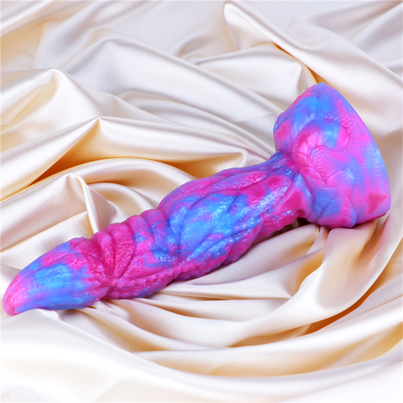 MOGlovers Alien Monster Dildo Double Stimulation Anal Mixed Color Silicone For Man Woman Couples