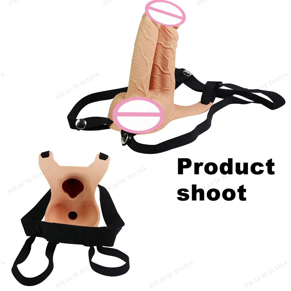 Double penis vibrating masturbator for simultaneous anal and vaginal sex, sex game tools, penis enlargement kit,
