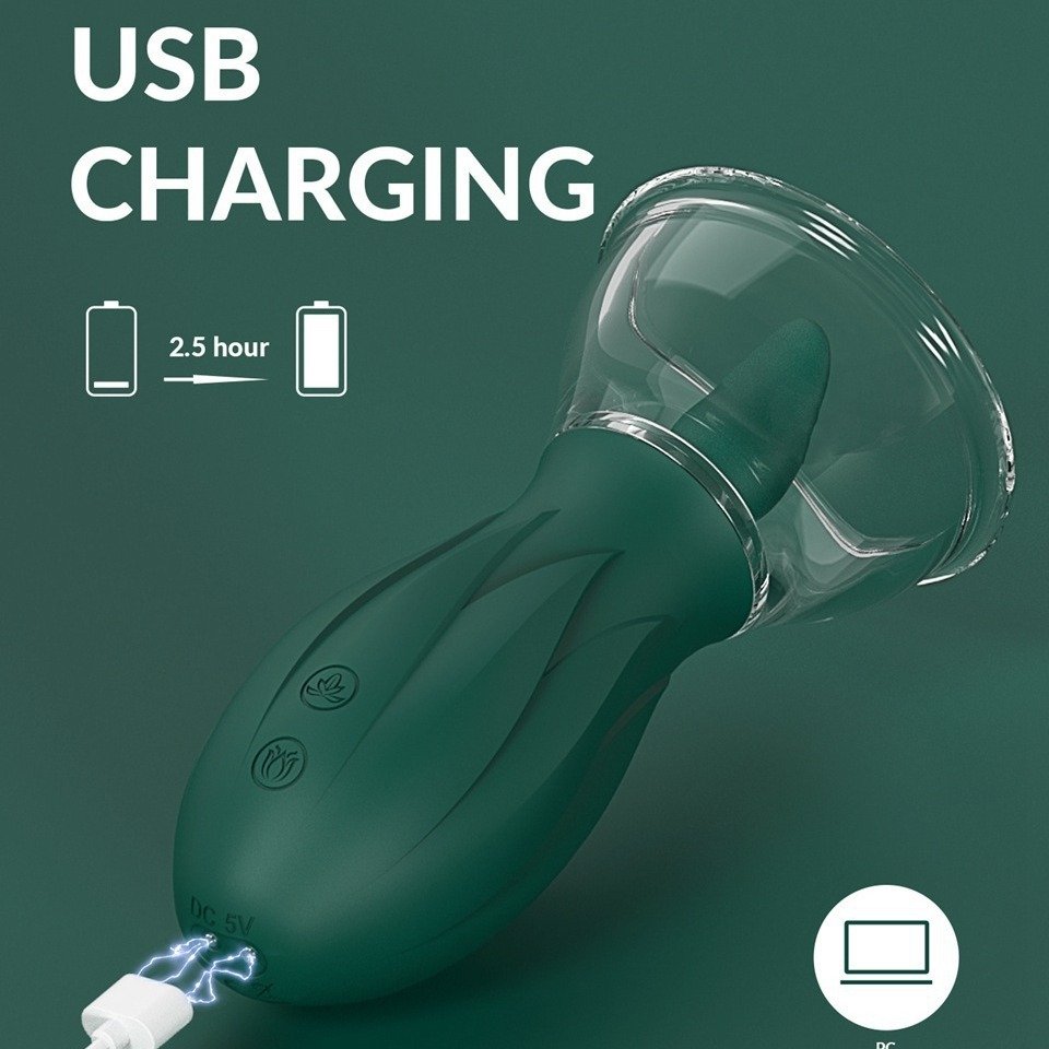 Cross-Border Hot Sales Female Sex Toys Customizable Smart Tongue Vibrator Licking Clitoris Nipples Anal Masturbator USB