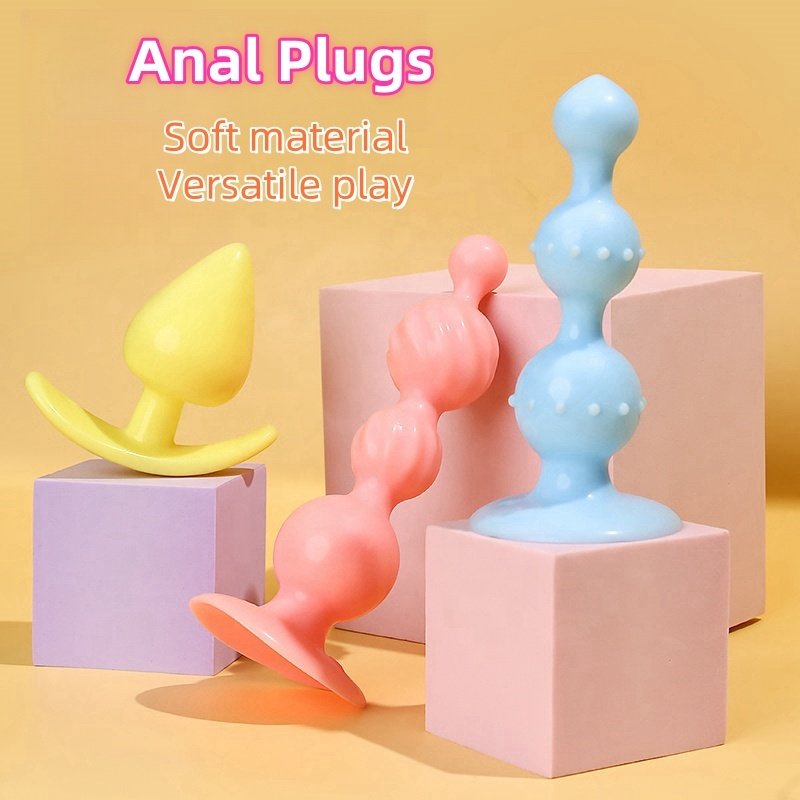 Anal Plug Set 3-in-1 Sexy Masturbation Ass Trainer Male/Female Prostate Massager Stimulator Masturbation Products Adult Sex Toys