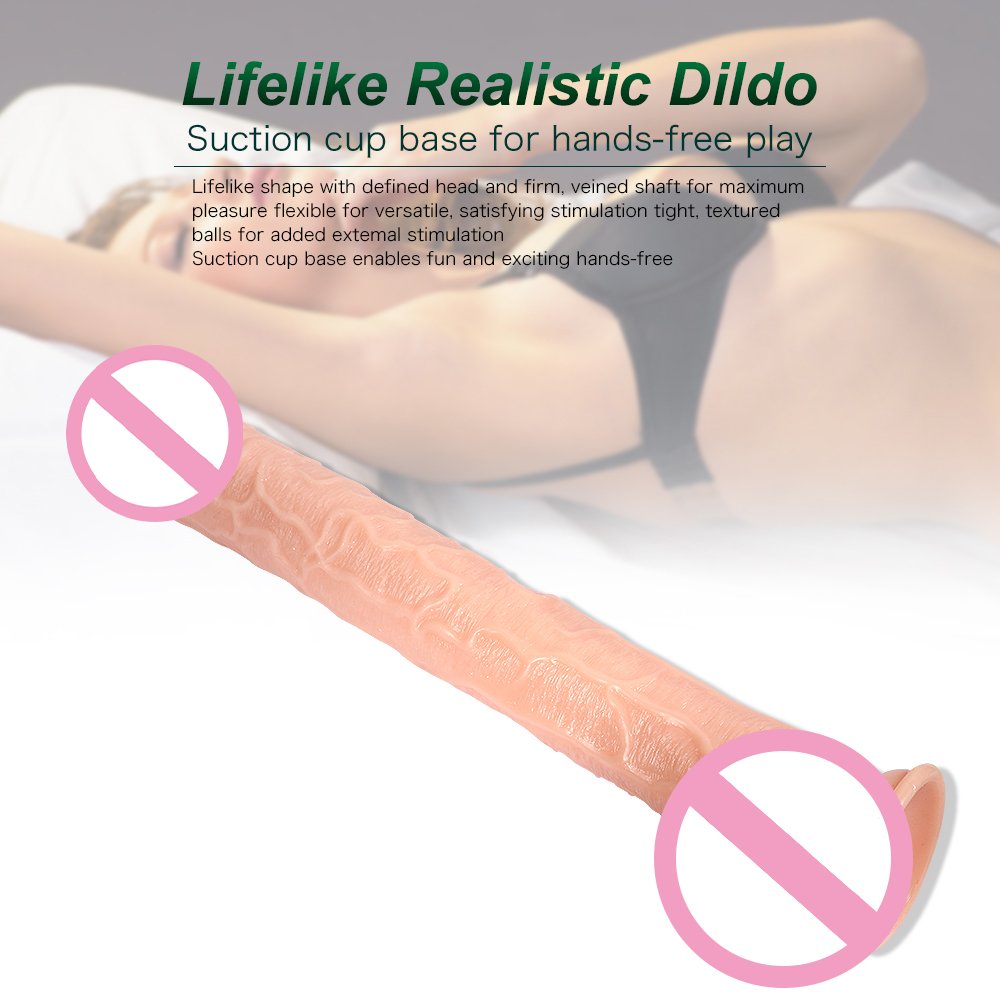 43cm Classic Pvc big Dildo artificial penis erotic sex toys anal for women huge realistic dong Sex Tools extra long dildo