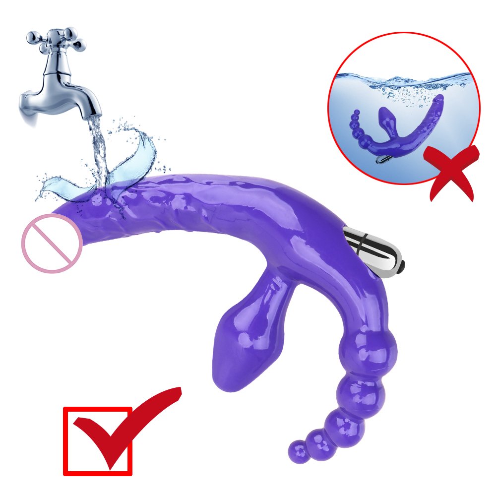 Strapless Strapon Dildo Vibrator Sex Toys for Adult Double Penetration Anal Plug Anal Beads Vibrators for Women Lesbian%