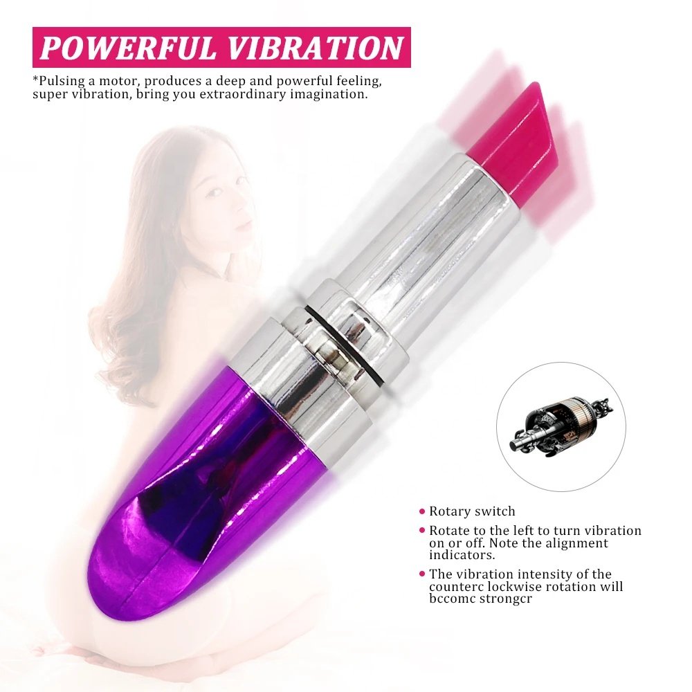 Mini Lipstick Vibrator Speed Adjustable Privacy Bullet Clitoris Stimulator Massage Erotic Sex Toys For Women Adult Products