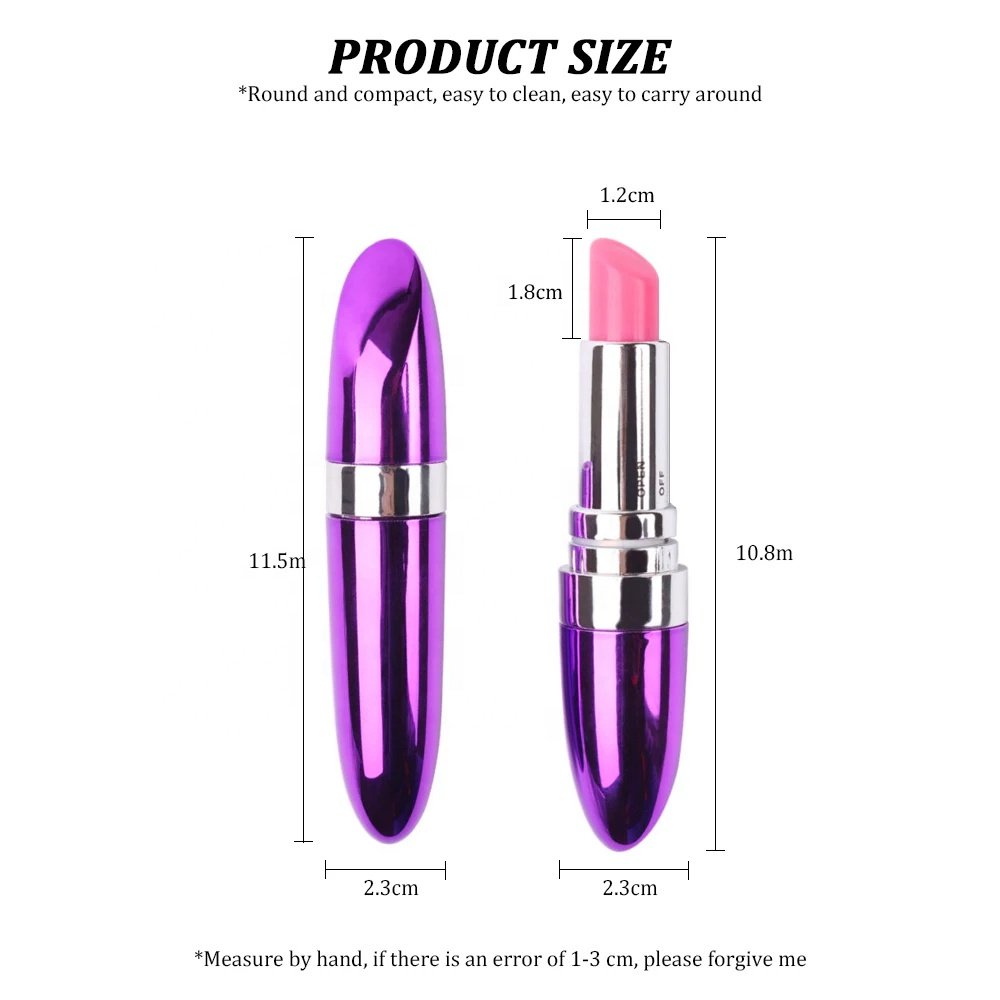 Mini Lipstick Vibrator Speed Adjustable Privacy Bullet Clitoris Stimulator Massage Erotic Sex Toys For Women Adult Products