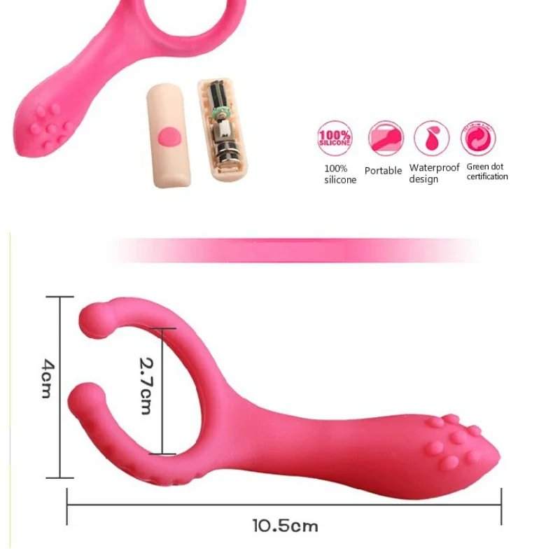 X vibration clip new silicone G-spot stimulation vibrator nipple masturbation vibrator adult game
