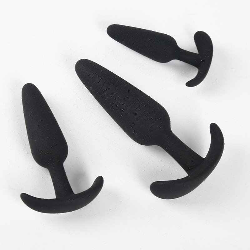 3Pcs Set Silicone Anal Plugs Training Prostate Massager Anal plug for Beginner Men Women Butt Plug Trainer