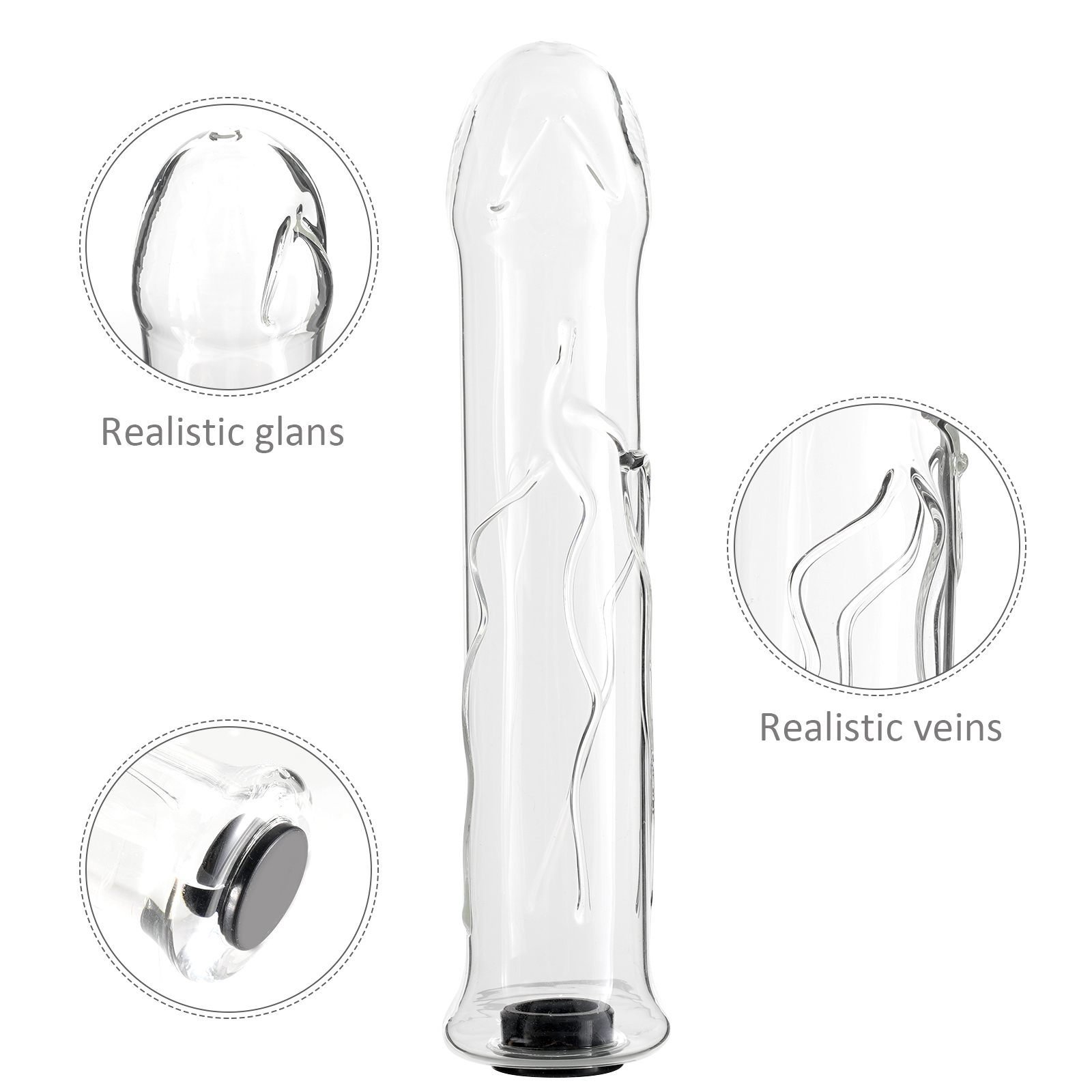 Unique Warm Water Filled Hollow Glass Heatable Dildo Crystal Anal Butt Plug Anus Toy Adult Sex Toys For Women Couple