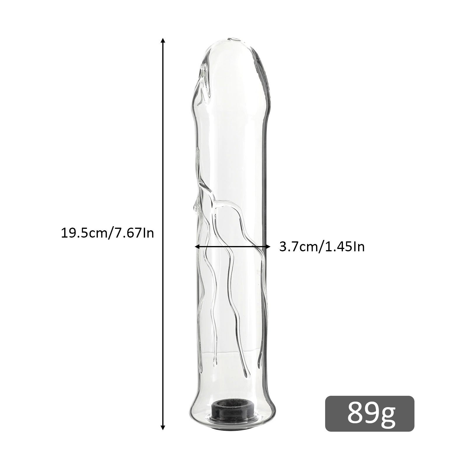 Unique Warm Water Filled Hollow Glass Heatable Dildo Crystal Anal Butt Plug Anus Toy Adult Sex Toys For Women Couple