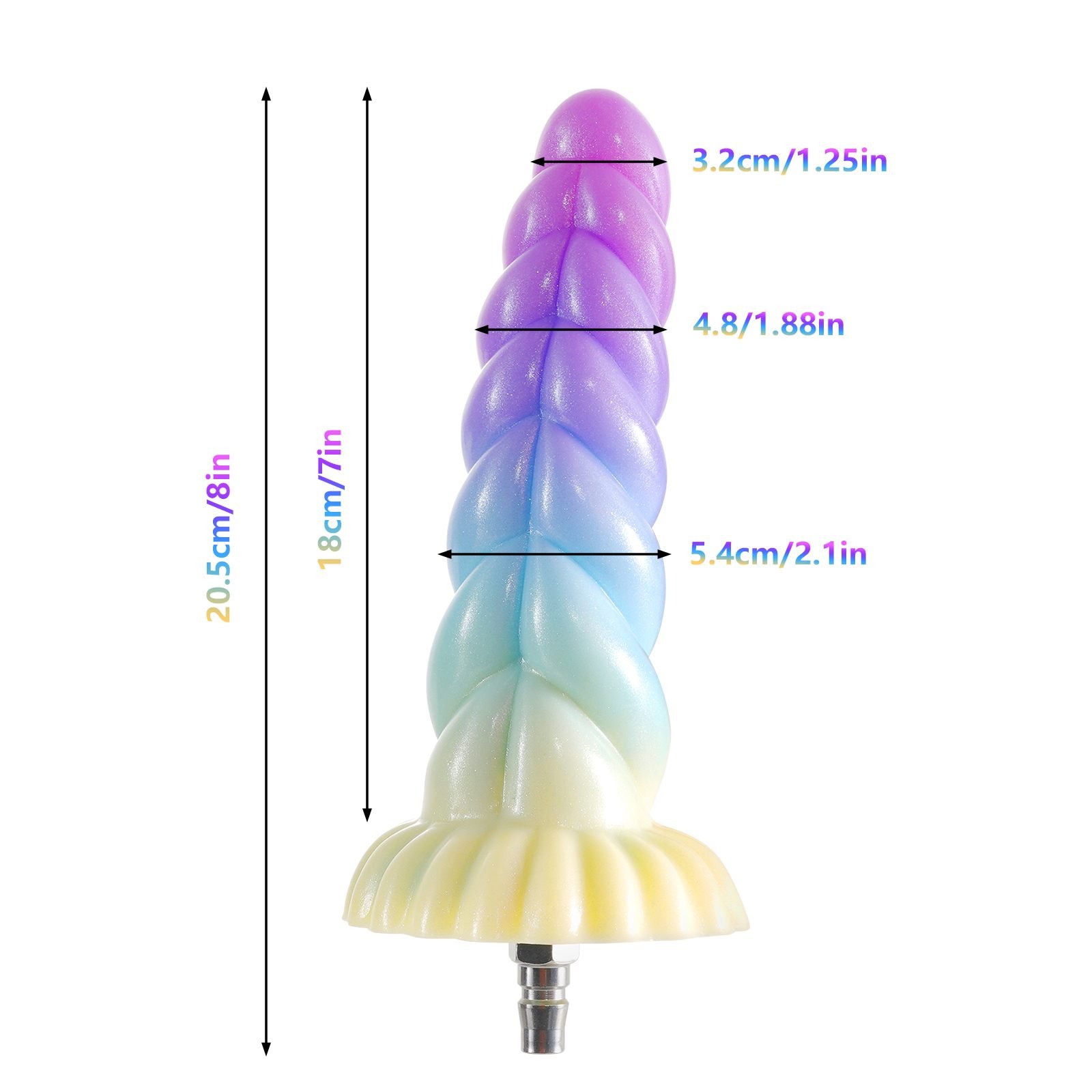 Luxury Straw Rope Texture Wavy Pattern Anal Dildo Huge Monster Anal Plug Women Men Lesbian Toy with Connector For Sex Machine