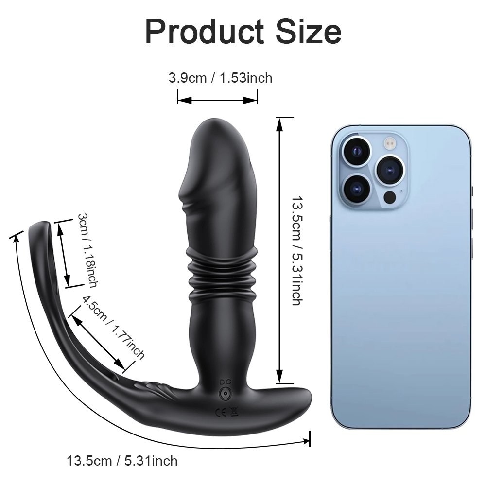 APP Control Cock Ring Long Masturbating Huge XXL Dildo Vibrating Silicon Metal Anal Toy Vibrator Butt Anal Plug for woman