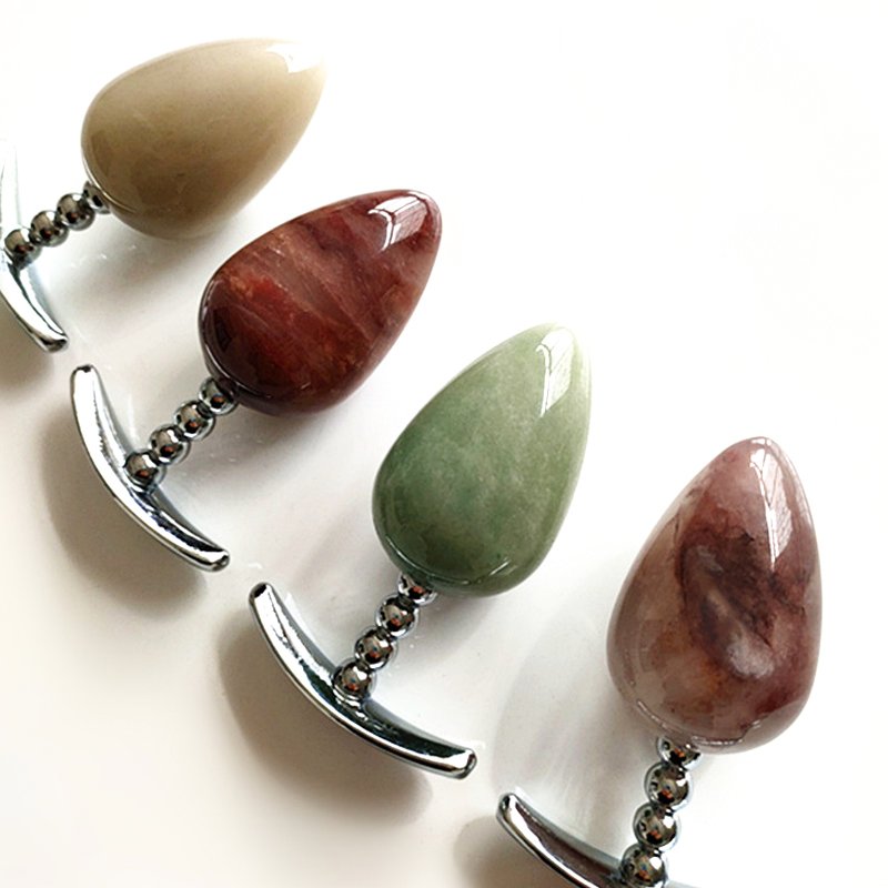 Natural Jade Back Court Anal Plug Adult Sex Product for Men and Women Butt Plug and Anal Dilator for Masturbation
