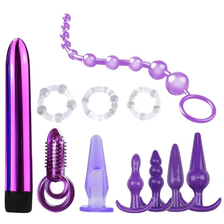 Hot Sale 9 pcs Silicone Butt Plug Women Anal Plug Private Masturbator With Dildo Vibrators Adult Erotic Lesbian Sex Products