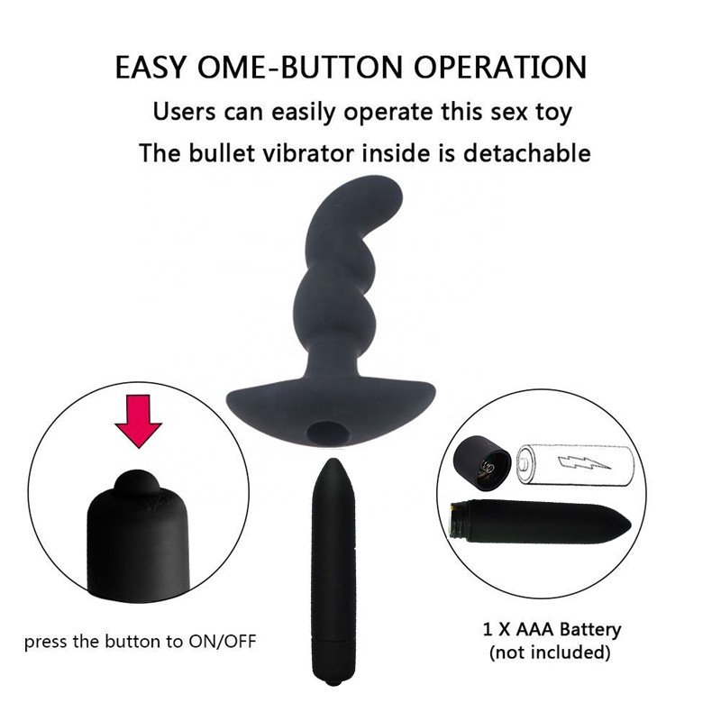 Anal sex toys Silicone aButt Plug Adult Toys Prostate Massager Vibration Anal Plug sex toys for man