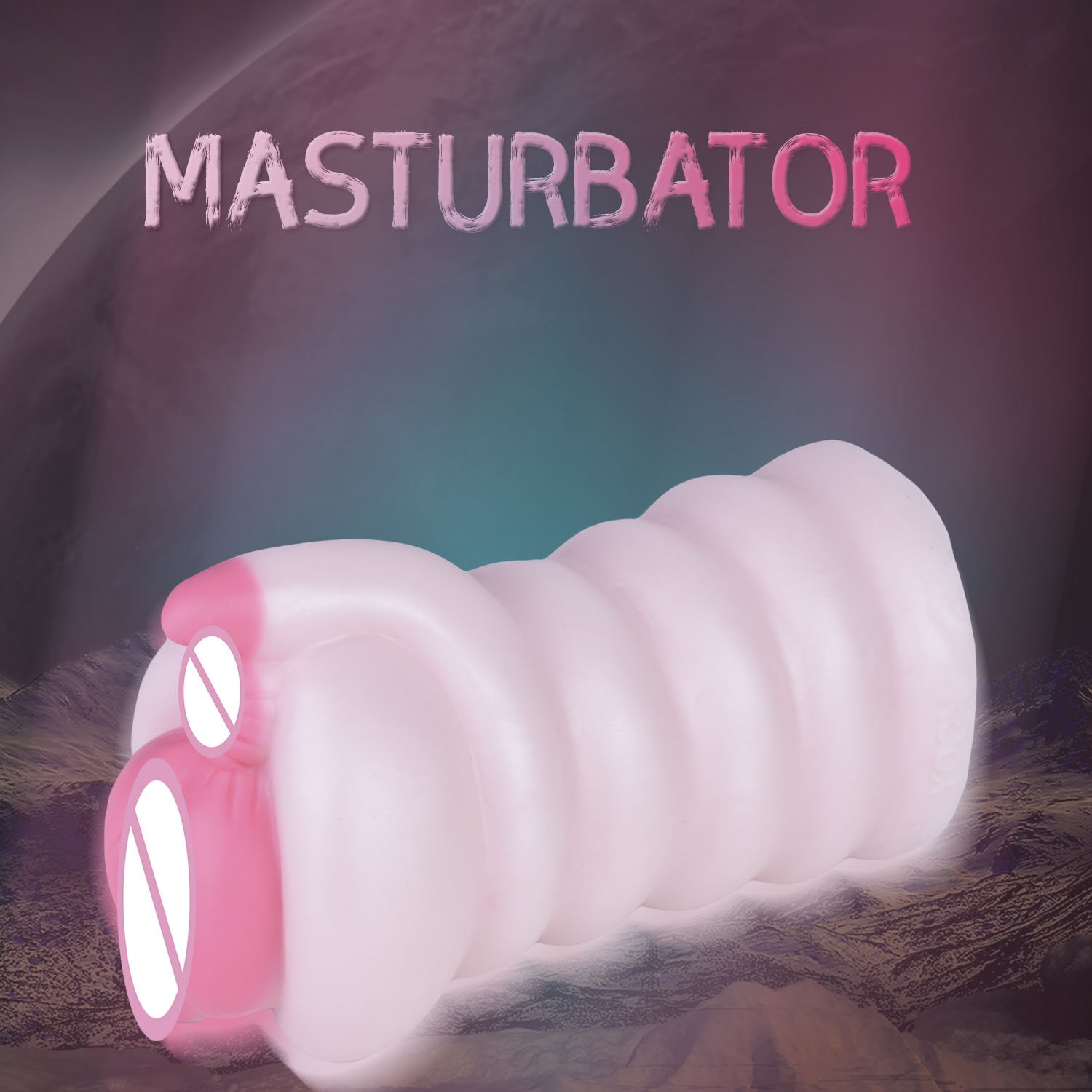 GEEBA Male Masturbator Pocket Pussy Vagina and Tight Anus Stroker Anal Play Pleasure Silicone Sex Toys for Men